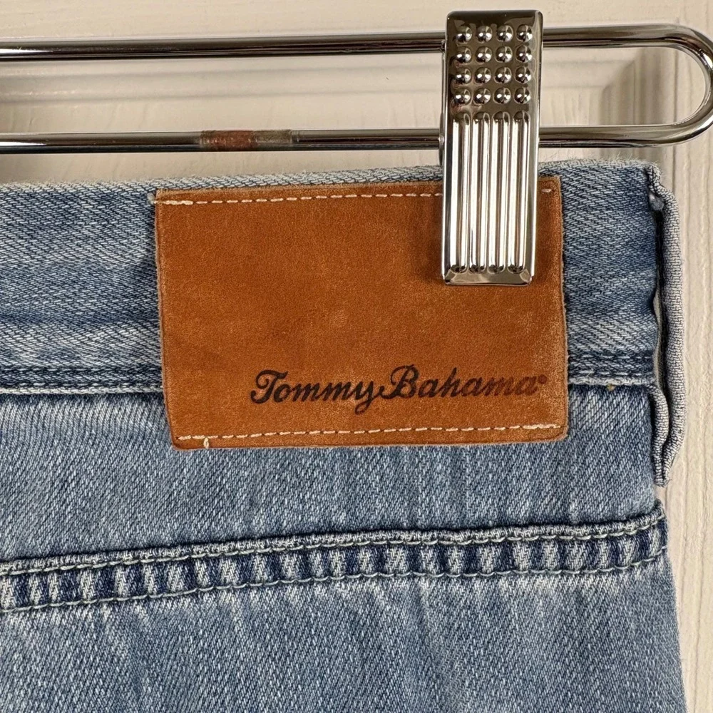 Tommy Bahama Standard Jeans 40x30 Blue Cotton Tencel Blend Coastal Casual‎ Denim